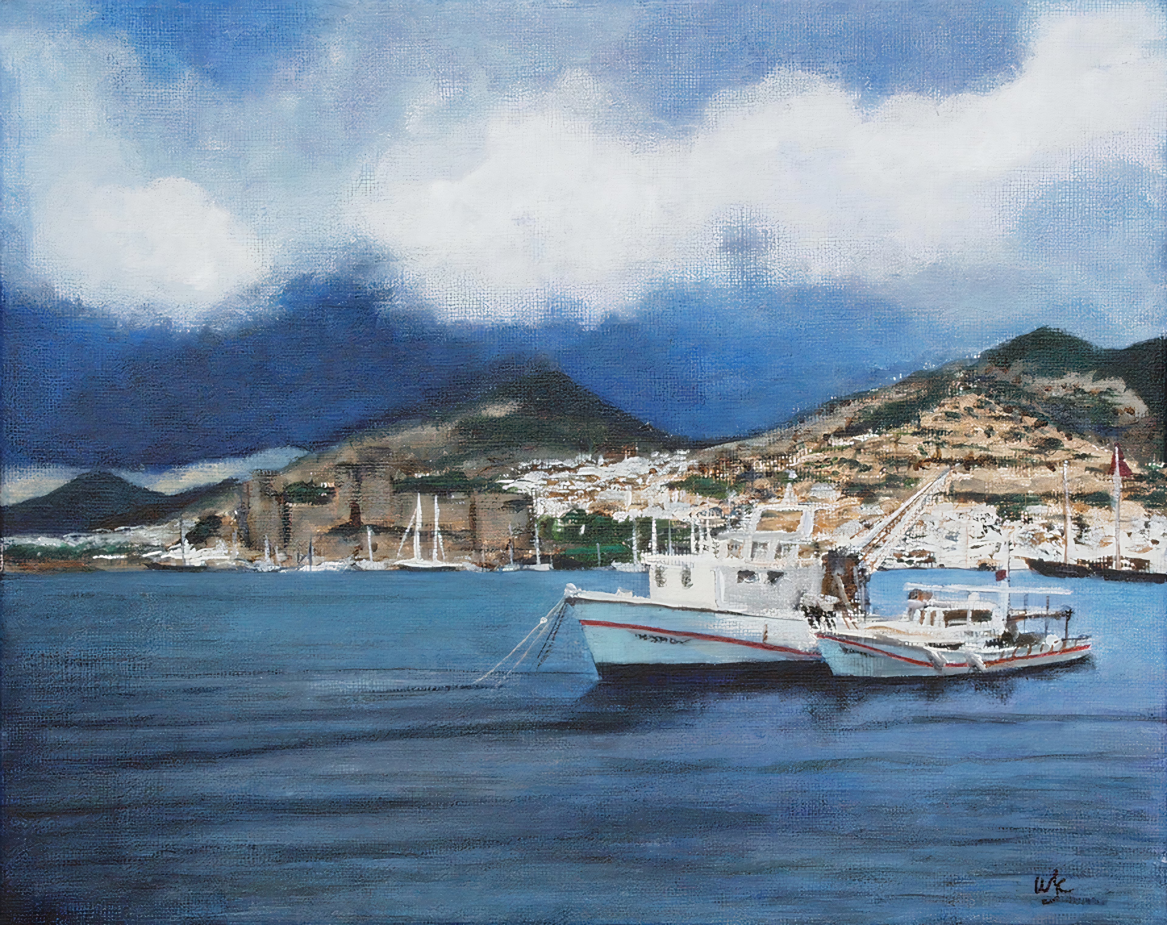 Schilderij Havenkasteel Bodrum