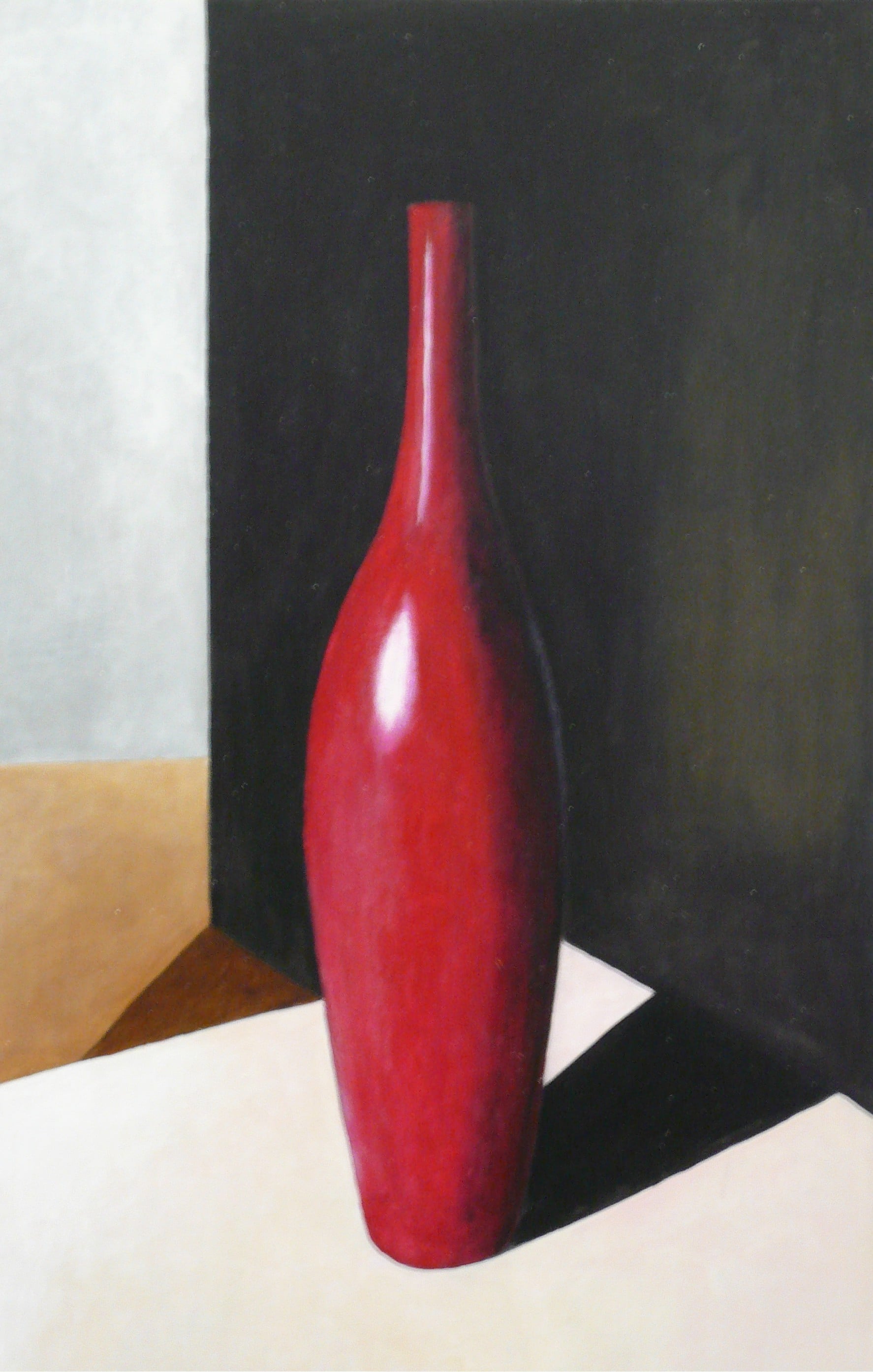 Schilderij Rode Vaas