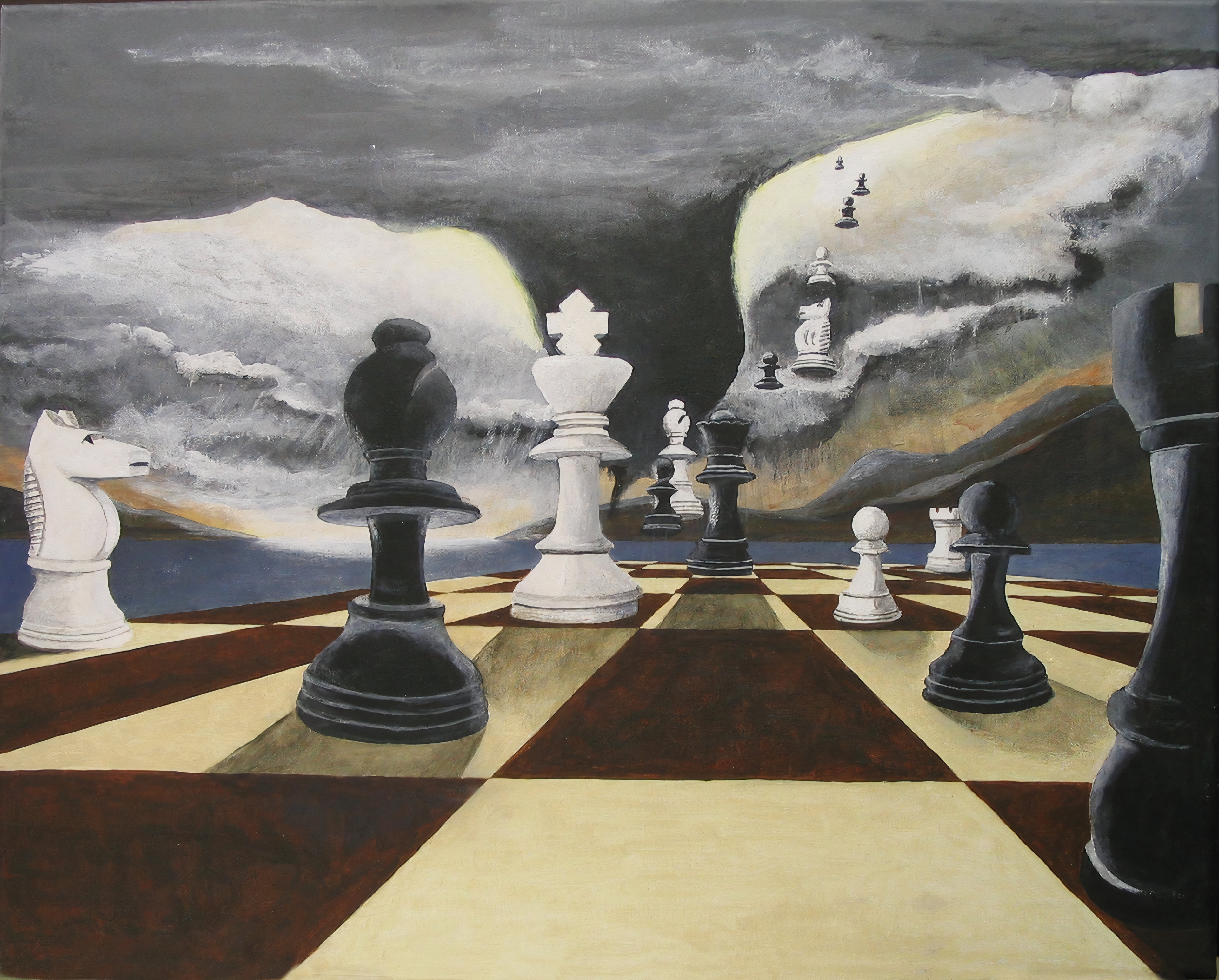 Schilderij Schaakkunst 1