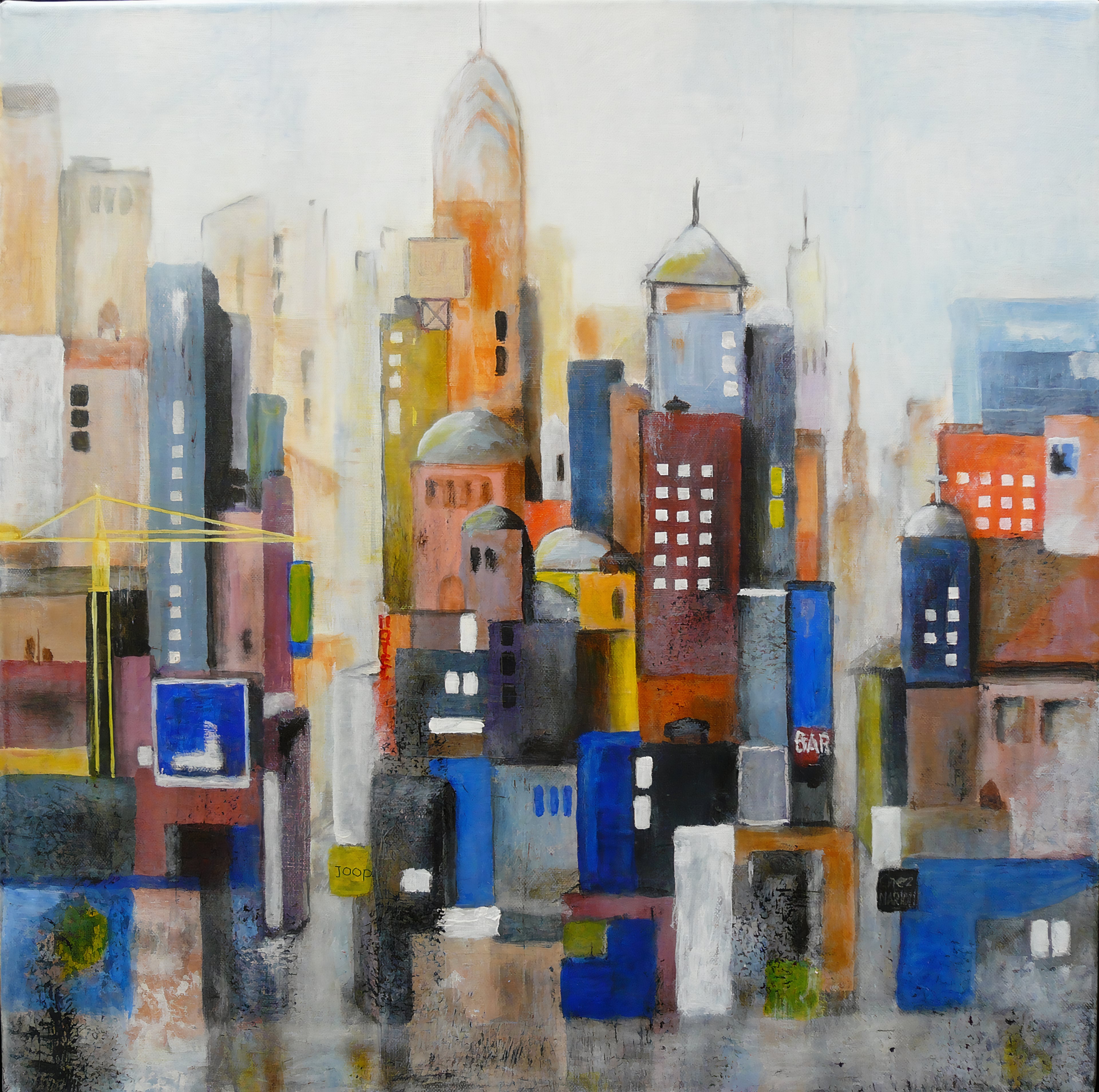 Schilderij Stadsbeeld