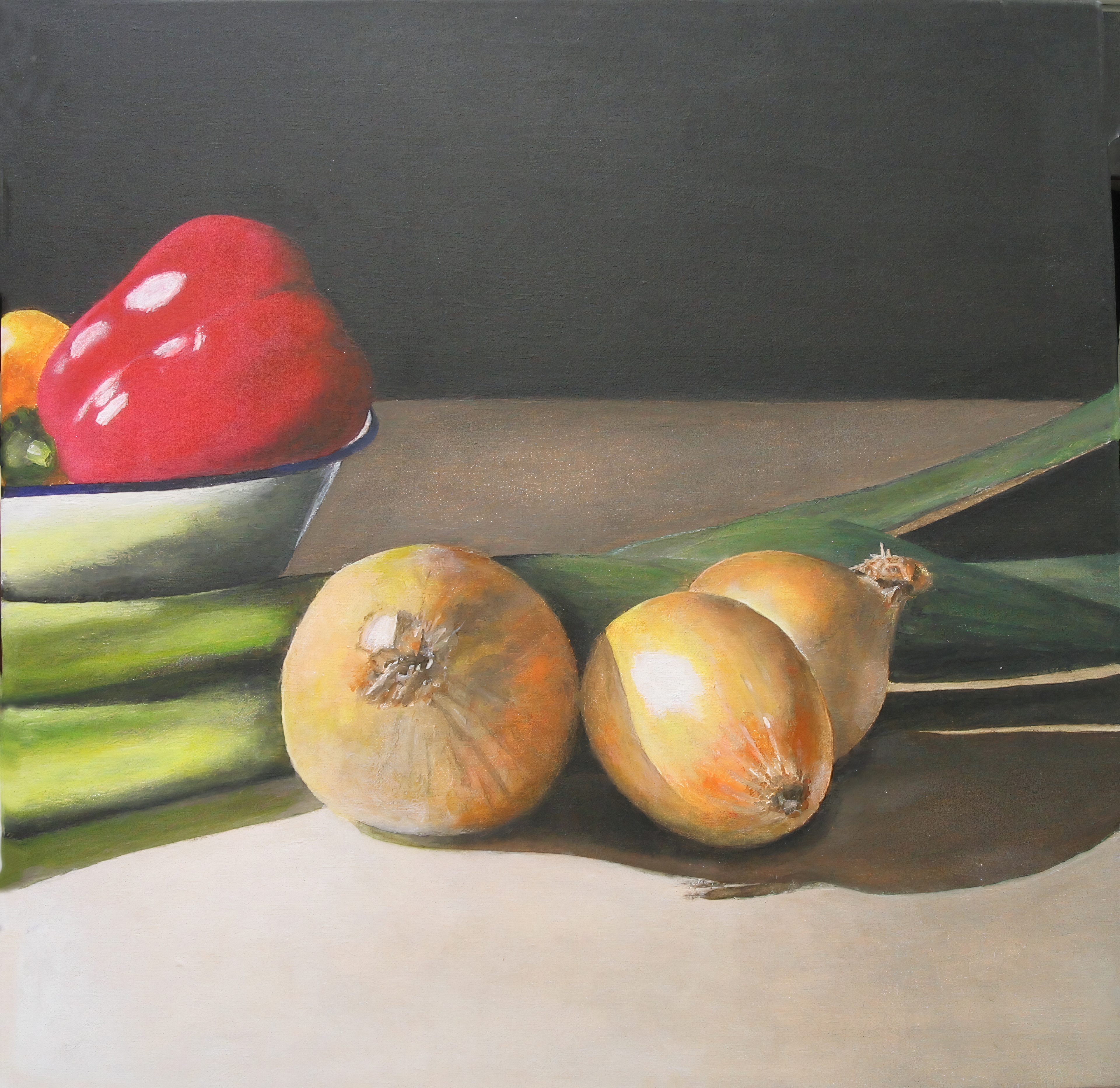 Schilderij Drie Uien