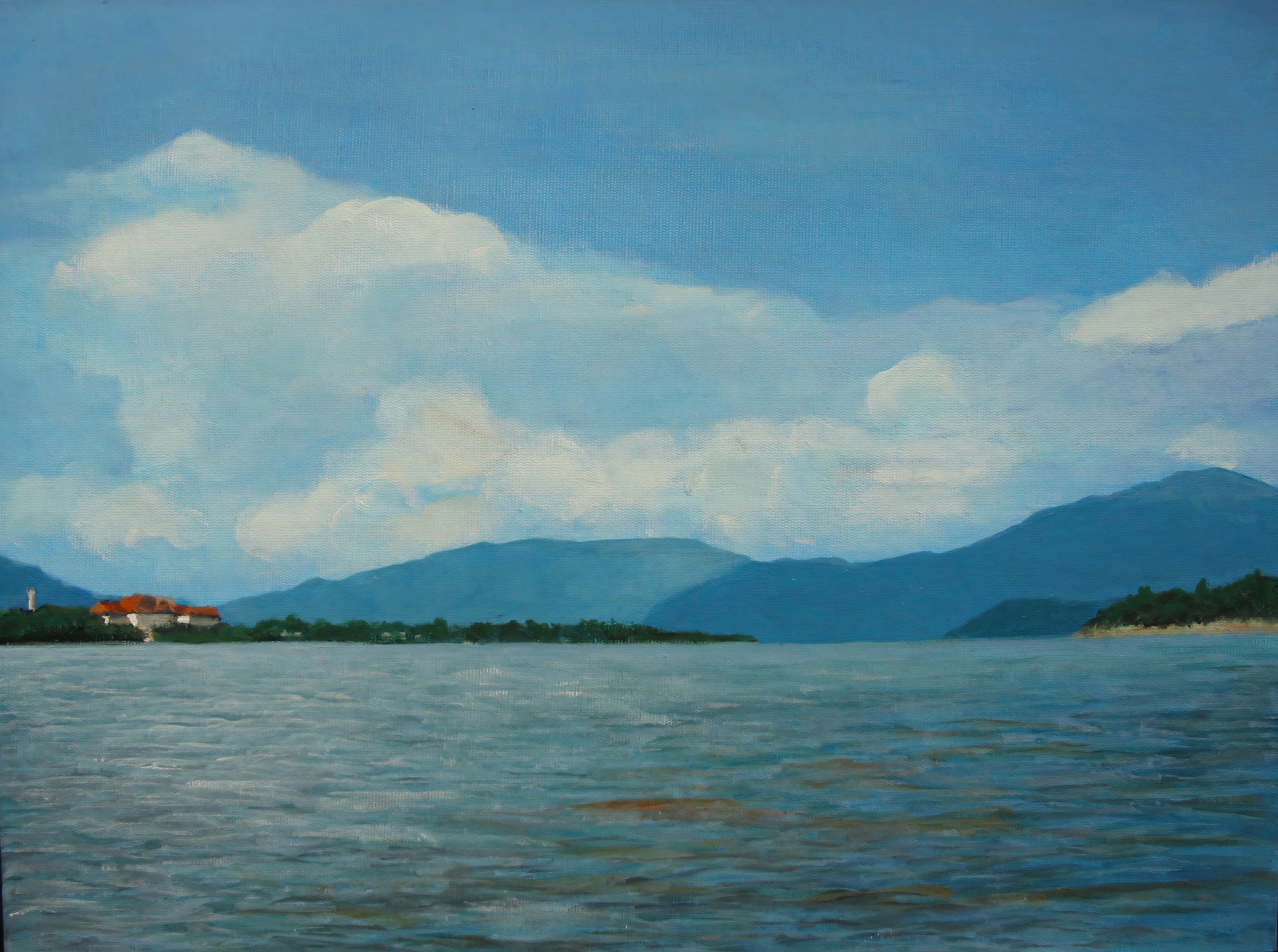 Schilderij Mehkong River Thailand