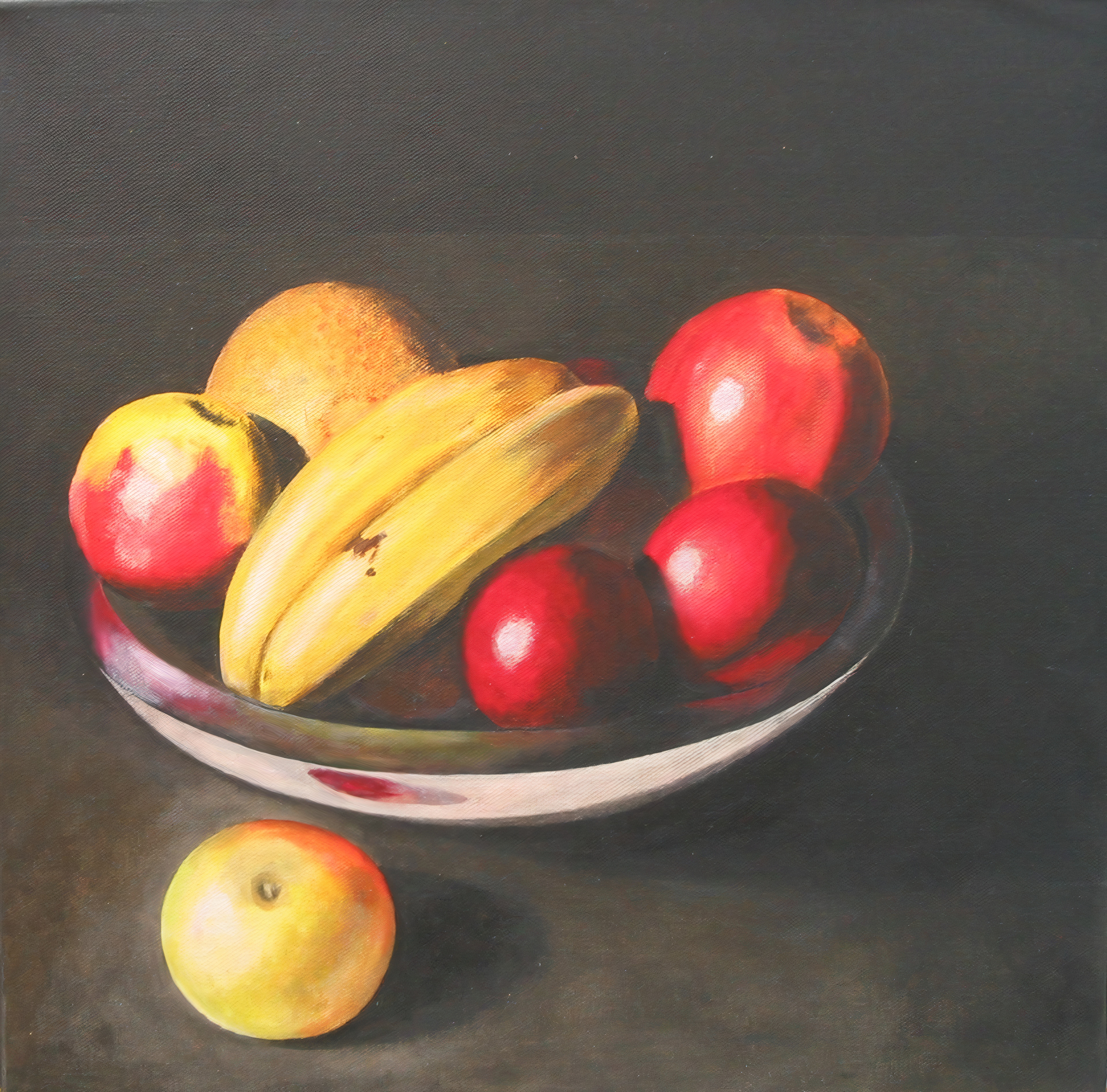 Schilderij Schaal met Fruit